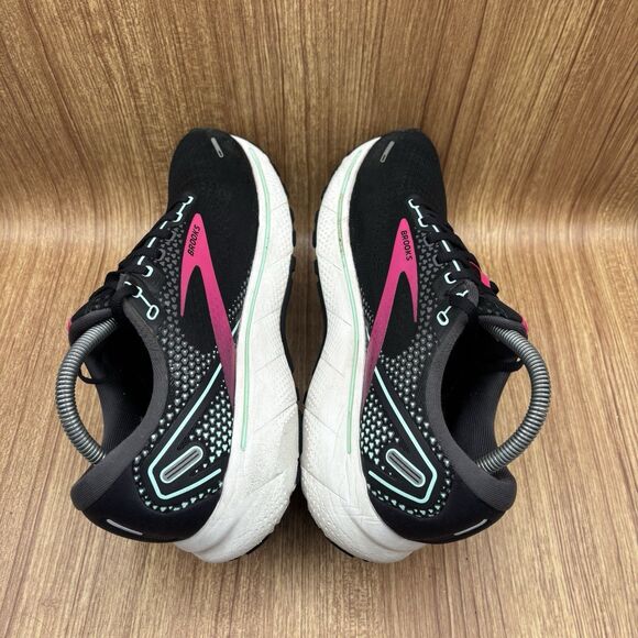 Brooks Ghost 14 Women’s Size 10 B Black Pink Yucca Running Shoes Sneakers - Picture 5 of 8